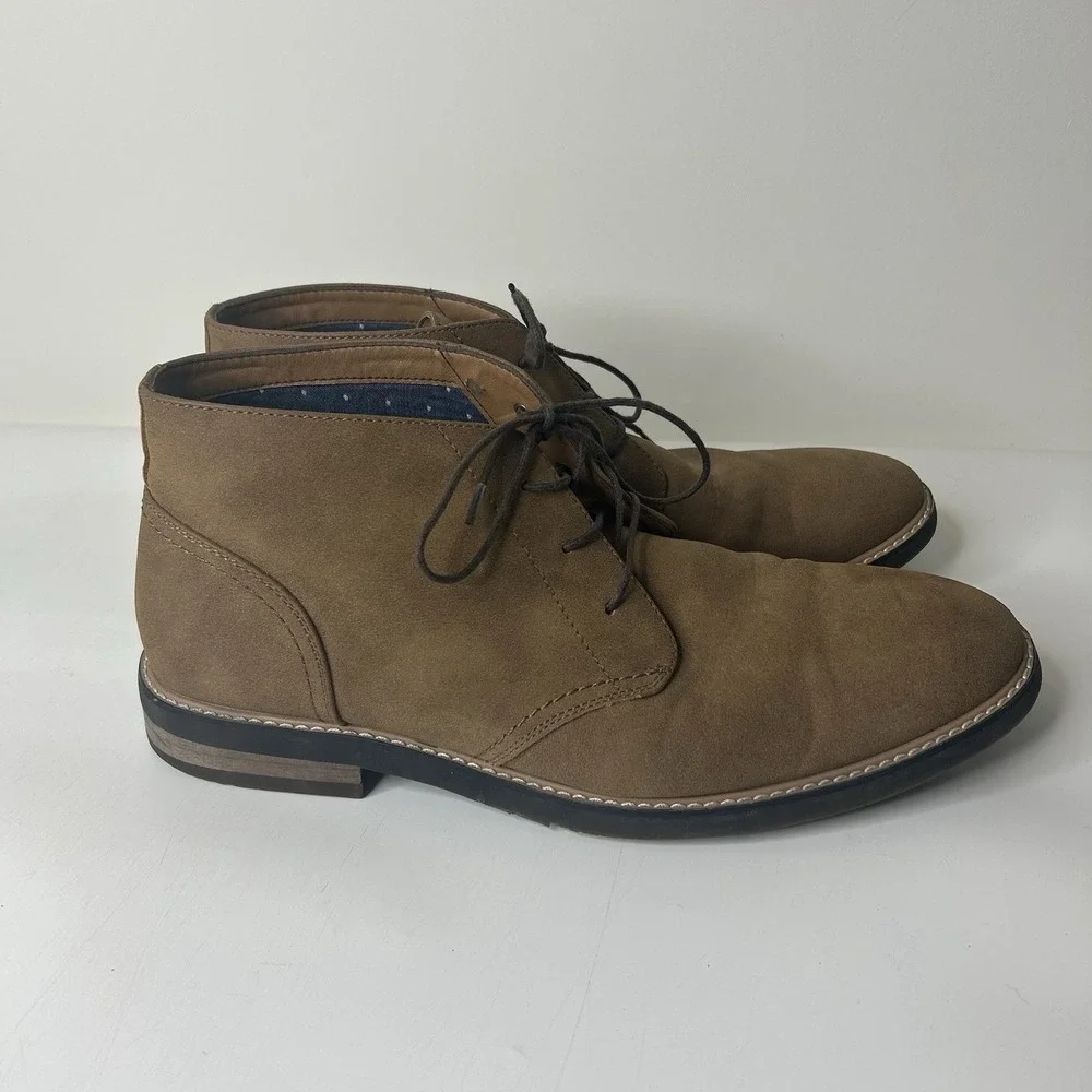 Hawker Rye Chukka Boots Mens 13 Brown Nubuck Lace Up Career Casual